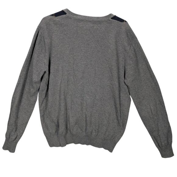 Cedarwood State Cardigan Mens Extra Large Gray Argyle Button Front Grandpa Work - Picture 2 of 5